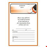 Customize Your Graduation Celebrations with Graduation Invitation Templates example document template 