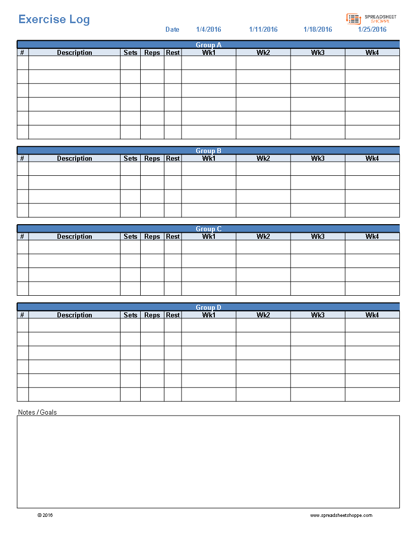 Effective Workout Templates for Groups - Customizable and Easy to Use