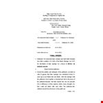 Divorce Agreement | Court-Approved Agreement for Petitioners & Their Marriage example document template 