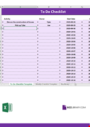 Create A Todo List In Excel Productple