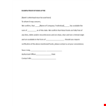 Proof of Funds Letter Template - Contact Us to Confirm Available Funds example document template 