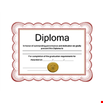 Custom Diploma Template - Create Your Own Diploma Certificate example document template