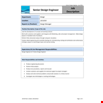 Design Engineer Job Description example document template 