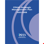 Safety and Health Programs | OSHA Strategic Management Plan example document template 