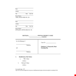 Divorce Papers Sample Format  example document template