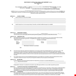 Agreement for Independent Contractor Services - University Consultant example document template