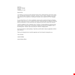 Part Time Job Application Letter example document template