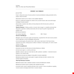 Insurance Sales Executive Resume example document template