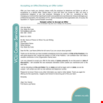 Sample Decline Counter Offer Letter for the Position example document template