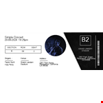 Event Ticket Template - Customize and Print Your Own Event Tickets example document template