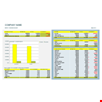 Example Business Budget Template example document template