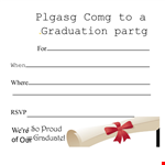 Custom Graduation Invitation Templates - Celebrate Your Achievements with Personalized Designs example document template