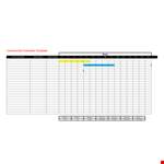 Construction Schedule Template - Plan Your Project in a Month example document template