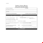 Federal Judiciary Application Form: Simplified Employment Process & Requirements example document template