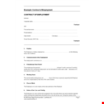 Custom Employment Contracts for Employers and Employees example document template 