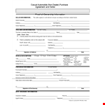 Secure Your Next Vehicle Purchase with our Purchase Agreement example document template