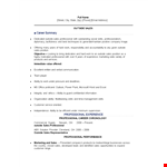 Outside Sales Job Resume example document template