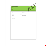 Printable Fax Cover Sheet Template example document template