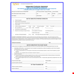 Independent Contractor Agreement - Ensure Clear Terms with Your Contractor example document template 