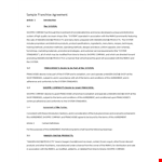 Franchise Agreement for Company & Franchisee: Shall we Sign? | Shoppe example document template 