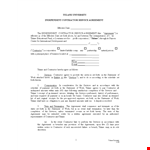 Service Agreement Template example document template