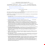 Expert Independent Contractor Agreement | Secure Your Business example document template 