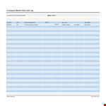 Track Petty Cash Expenses - Easy to Use Petty Cash Log Template example document template