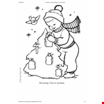 Cute Christmas Coloring Page example document template 