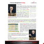 It Service Management Strategy Template example document template