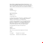 Move Out Notice To Landlord example document template