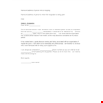 Two Weeks Notice Resignation Email Example example document template