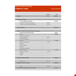 Variable Costing Income Statement example document template