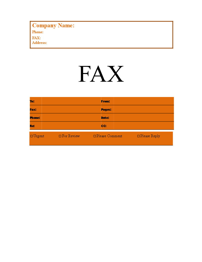 Free Fax Cover Sheet Template For Pages Download Now 6371