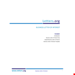 Expertly Crafted Business Letter of Interest  example document template