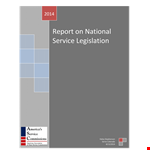 National Service example document template