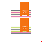 Customizable Thank You Card Template - Express Gratitude Effortlessly example document template 