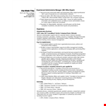 Professional Administrative Assistant Resume example document template 