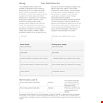 Photographer Model Release Form | Protect Your Content example document template