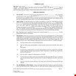 Commercial Lease Agreement Form - Lessor, Property, Lease, Tenant | Create a Customizable Contract example document template 