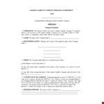 Create a Strong LLC Operating Agreement | Member Responsibilities & Capital example document template