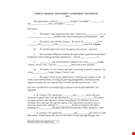 Settlement Agreement for Parties and Husband: Shall the Agreement be Settled? example document template 