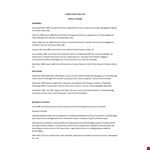 Healthcare Resume example document template