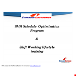 Monthly Work Shift Schedule Template - Create and Trial with PDFFactory example document template