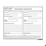 Secure Material for Enhanced Security in the District example document template