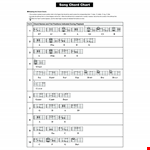 Song And Chord example document template 