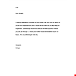 Sympathy Message Template for Mother | Beverly Sympathy Message Template example document template 