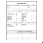 Download Personal Financial Statement Template - Manage Your Income & Expenses Efficiently example document template
