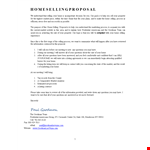 Property Sales Proposal example document template 