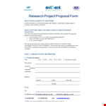 Research Proposal Template: A Comprehensive Guide for Successful Projects example document template