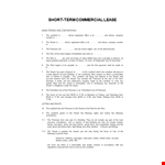 Commercial Lease Agreement Template - Simplify the landlord-tenant process example document template 